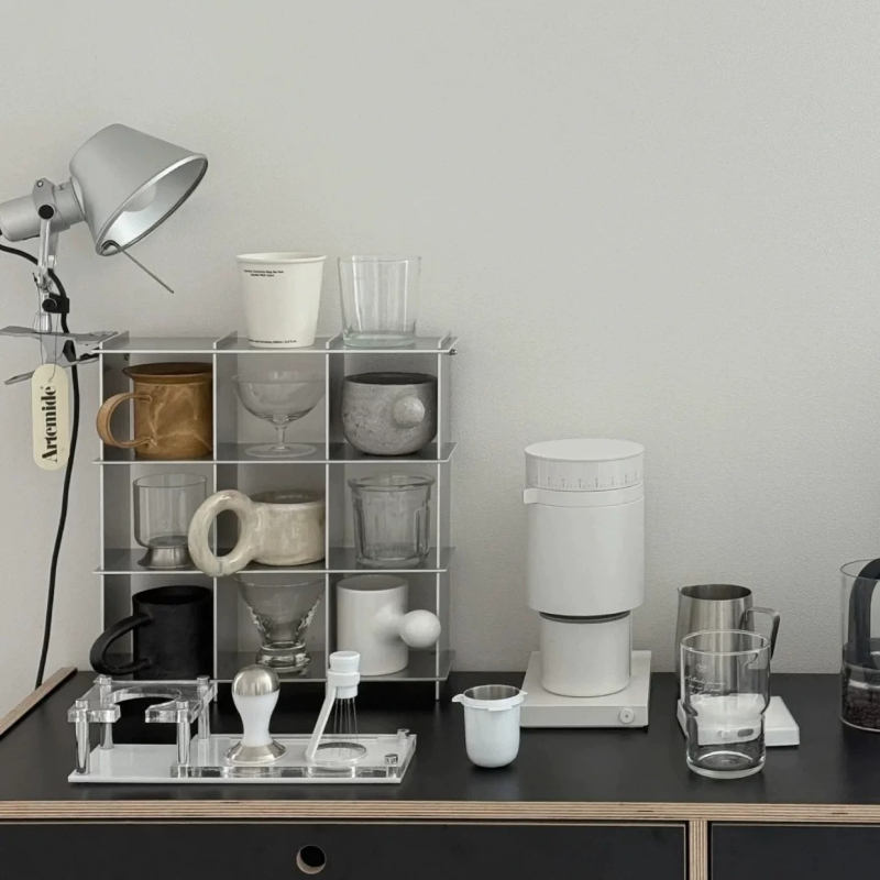 Prateleira Minimalista de Alum - Coffee Equipment Rack avaliação e preço