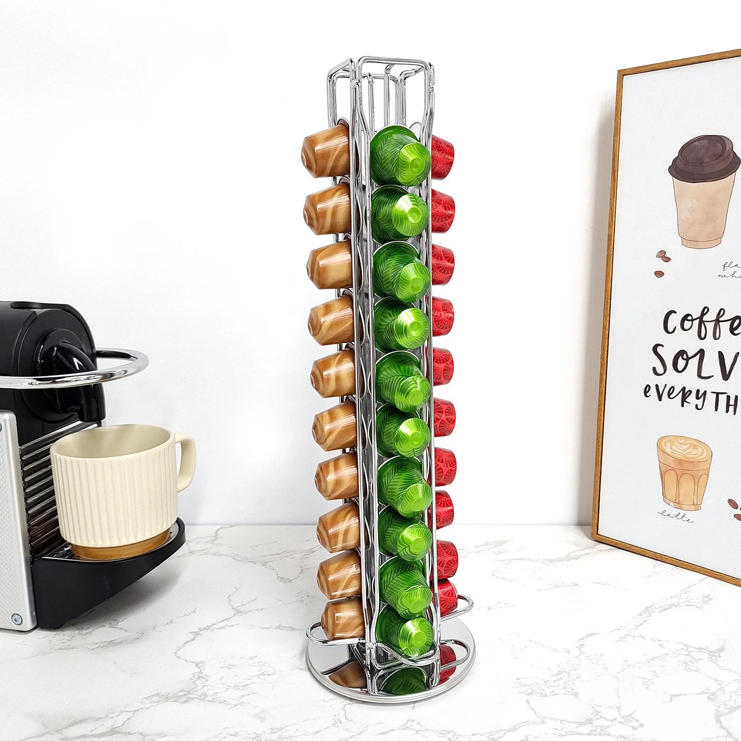1pc 40 cápsulas de café nespre - Coffee Equipment Rack avaliação e preço