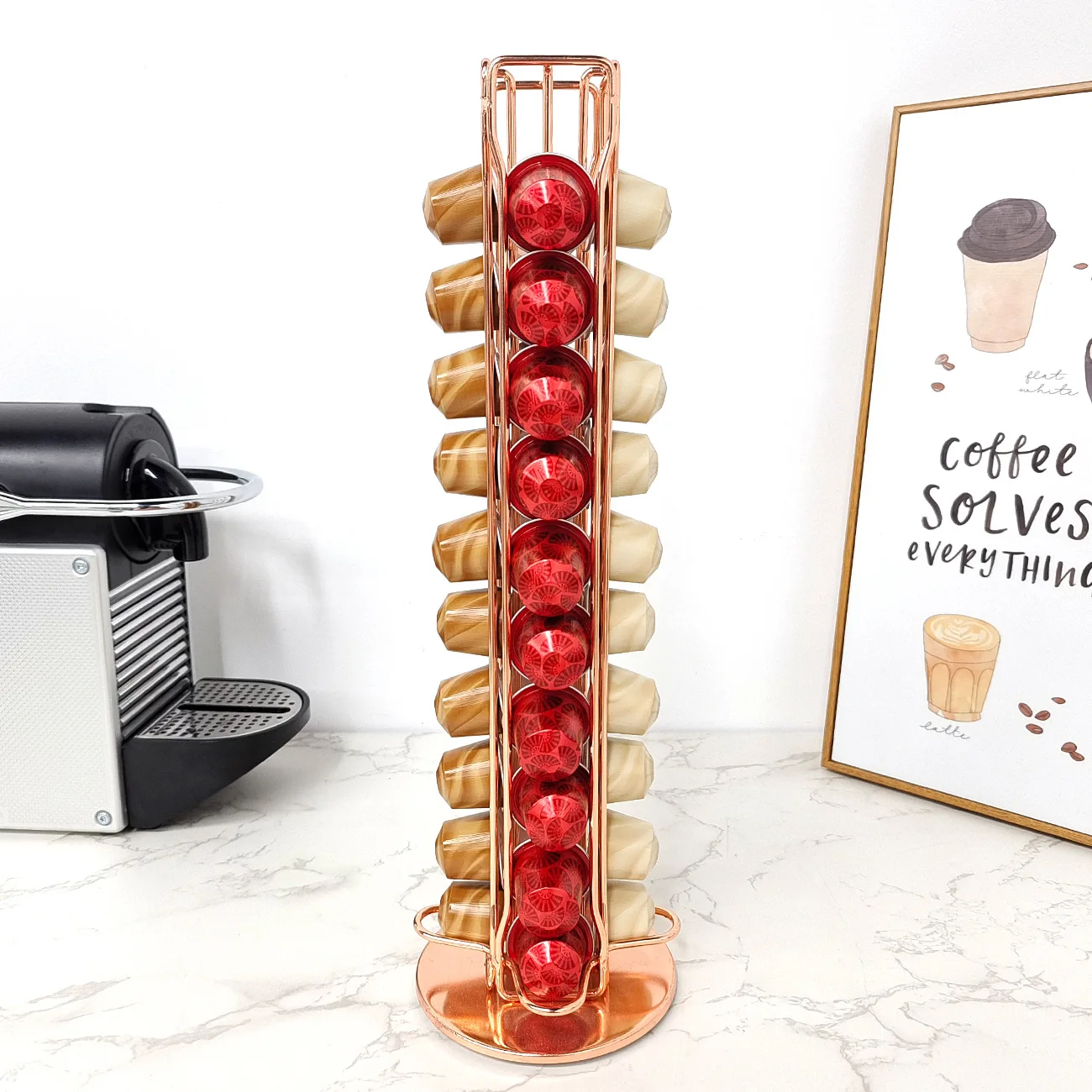 1pc 40 cápsulas de café nespre - Coffee Equipment Rack avaliação e preço